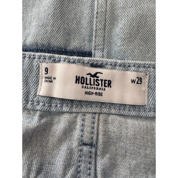 Hollister Patchwork Denim Mini Skirt Y2K High Rise 29 EUC Western Festival Boho - Picture 5 of 8